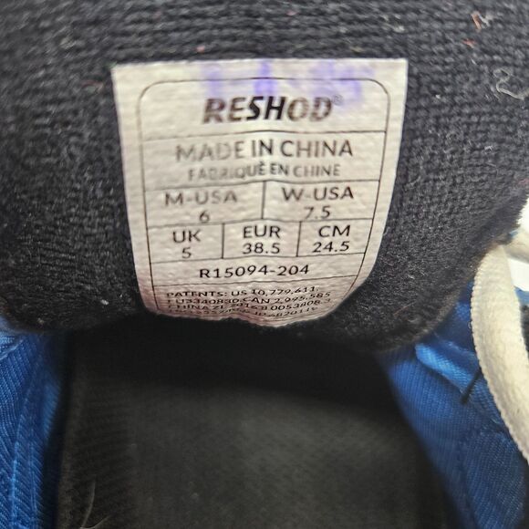 Reshod Coach Carmen Race Walk Shoe Blue Size M 6 W 7.5 Performance Racing Unisex